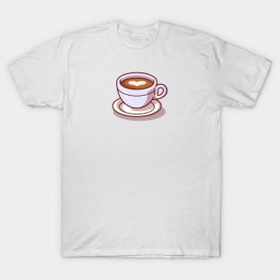 Coffee Time Cartoon Illustration T-Shirt